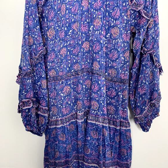 Alicia Bell Cameron Midi Dress Multi, Womens Large Blue - Picture 11 of 16